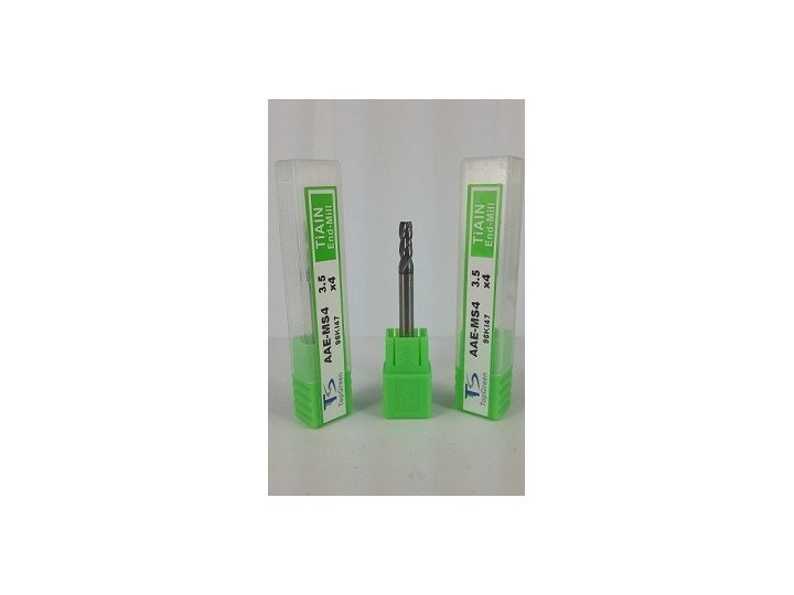 鎧鉅科技 ★TOPGREEN★3.5mm 四刃鎢鋼銑刀