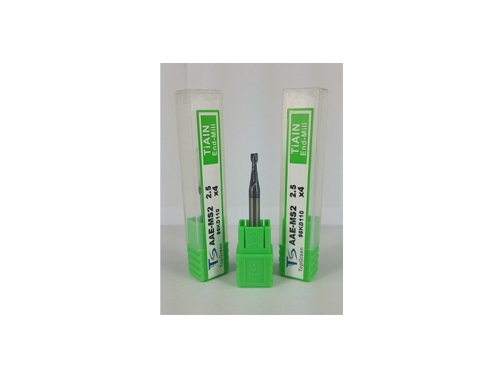 鎧鉅科技 ★TOPGREEN★2.5mm 二刃鎢鋼銑刀