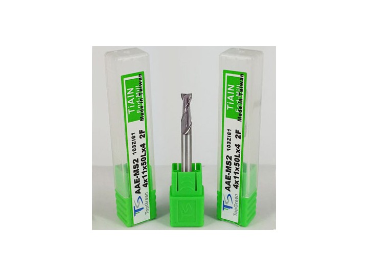 鎧鉅科技 ★TOPGREEN★ 4.0mm 二刃鎢鋼銑刀