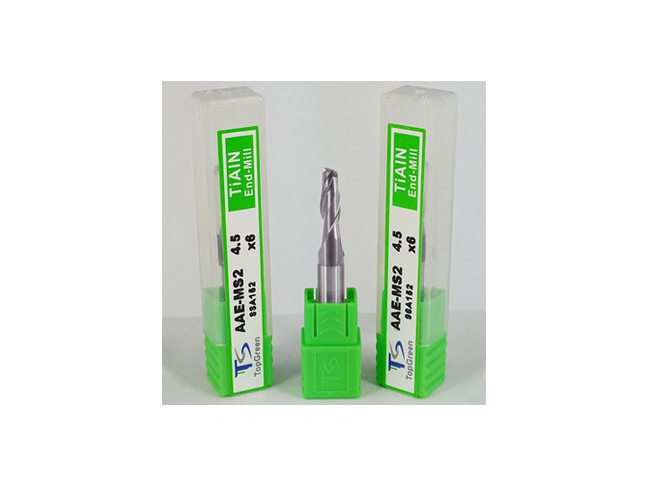 鎧鉅科技 ★TOPGREEN★4.5mm 二刃鎢鋼銑刀