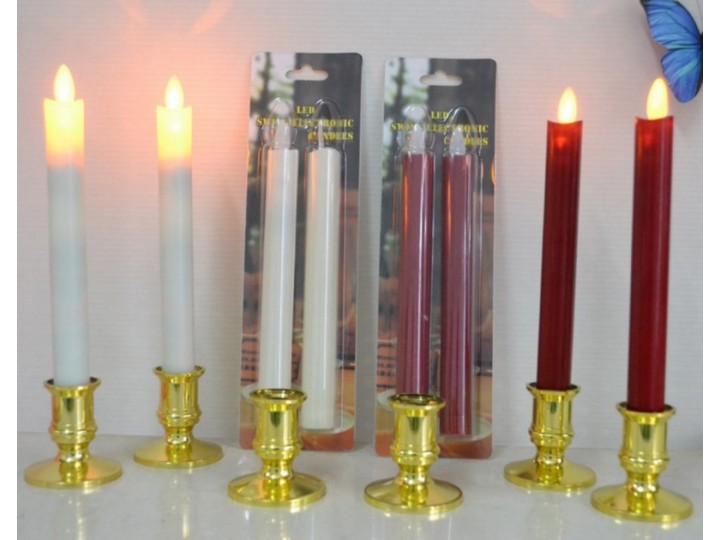led長桿搖擺蠟燭，LED高身蠟燭，教會蠟燭，婚宴裝鉓蠟燭