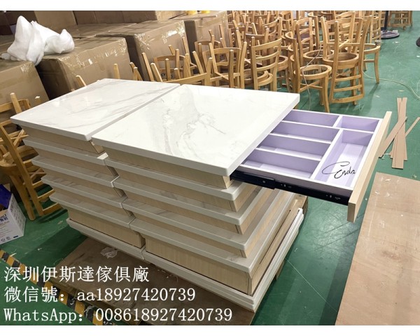 深圳枱面工廠，檯面傢俬訂製，櫃筒餐枱，茶餐廳傢私、食肆枱櫈、雲石餐枱面、膠板餐枱、實木餐枱
