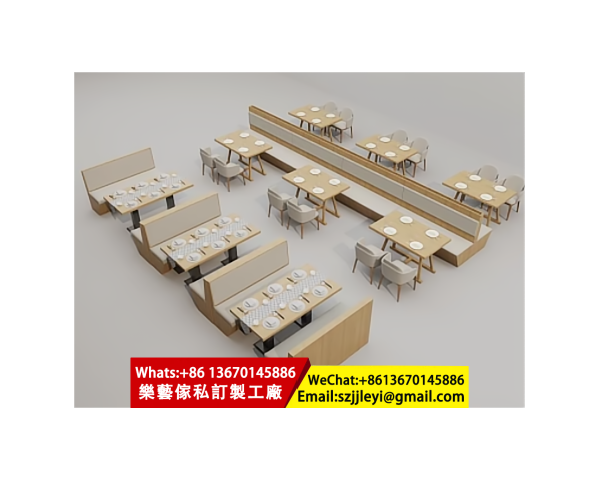 帶抽屜儲物的餐桌，適合快餐店、咖啡店、食堂，顏色尺寸可定制