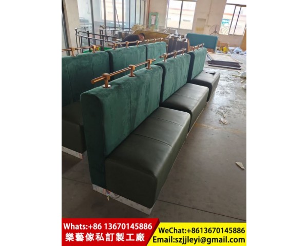 茶餐厅台凳梳化，卡位梳化订造厂家，防火皮革沙发卡座订造， 防火海绵皮革梳化订造厂家，大陆餐饮家具厂